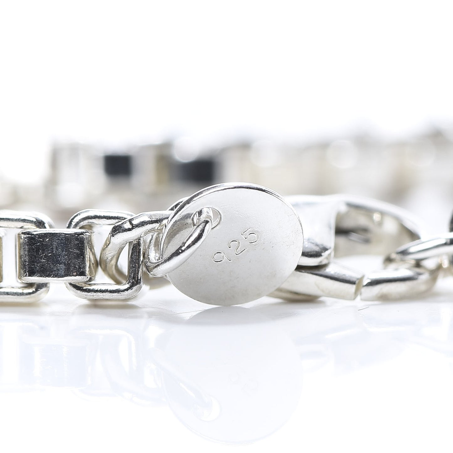 Sterling Silver 4mm Venetian Link Bracelet