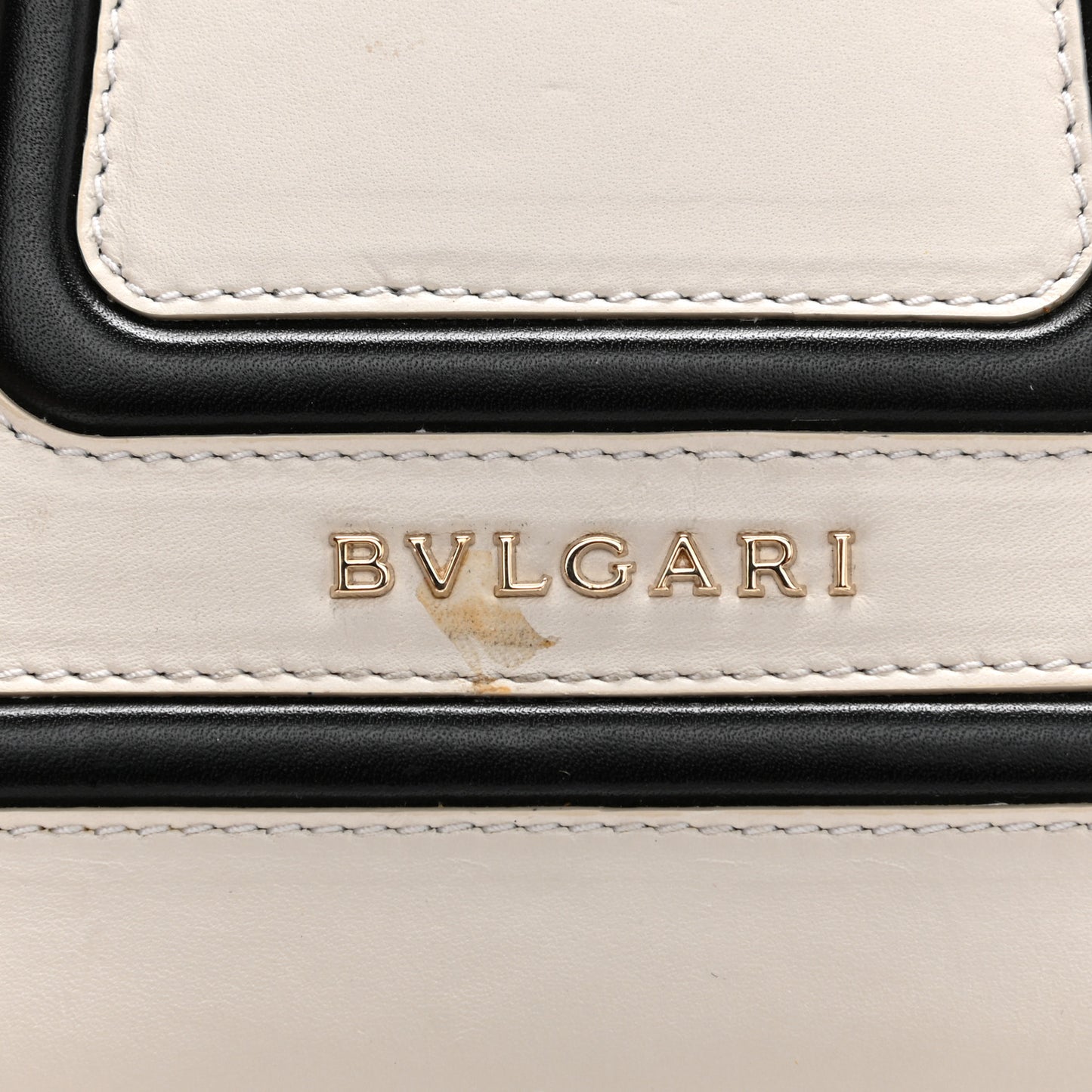 Calfskin Serpenti Forever Top Handle White Black