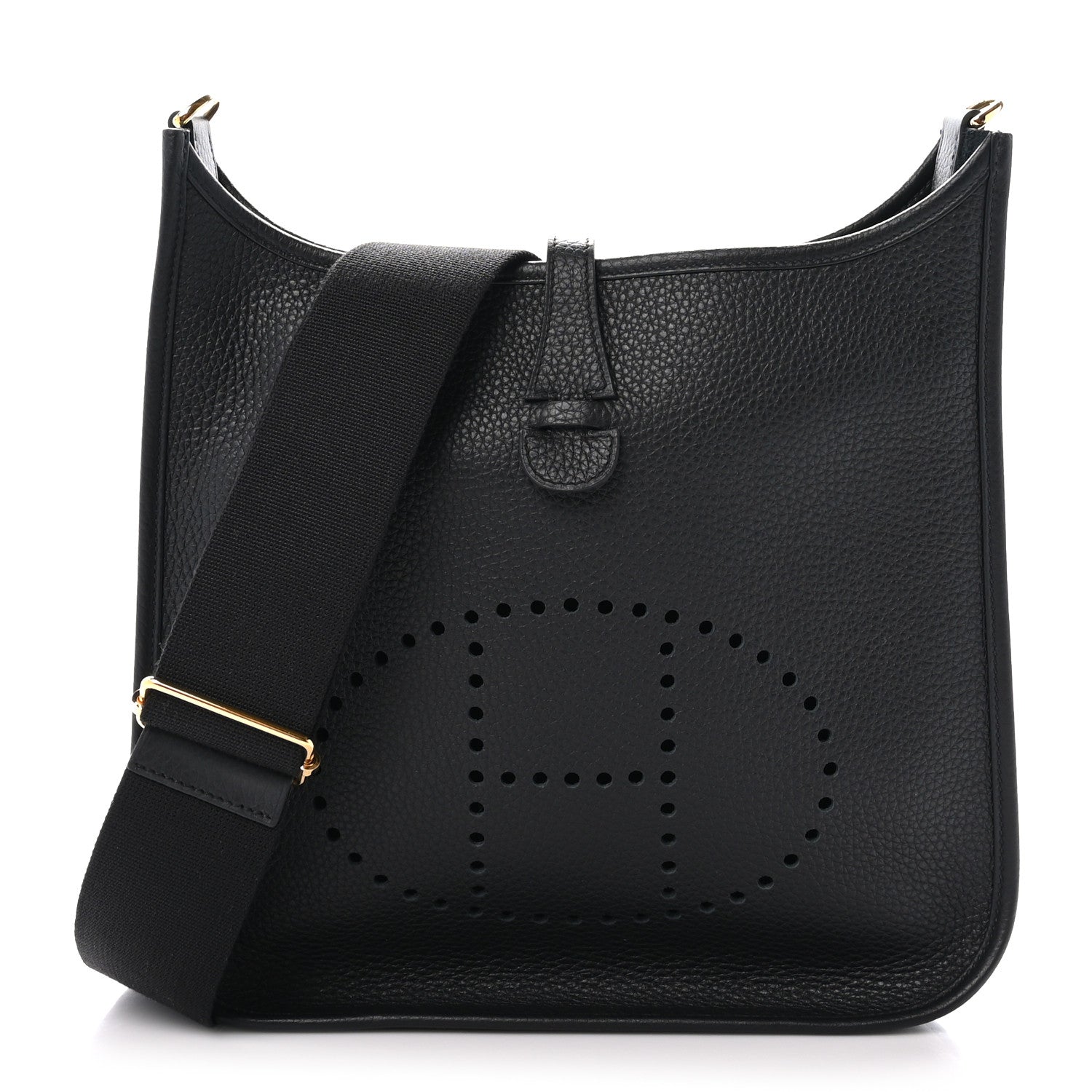 Hermes Taurillon Clemence Evelyne III PM Black 1 of 11