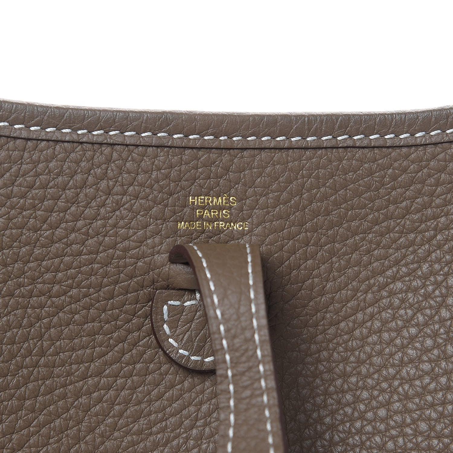 Hermes Taurillon Clemence Amazone Evelyne TPM Etoupe Bleu Indigo 6 of 10