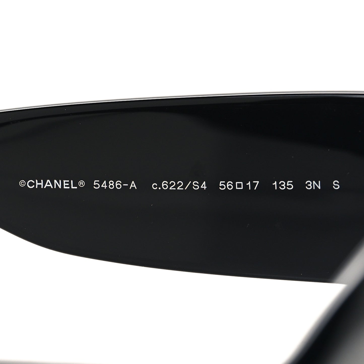 Acetate Quilted CC Sunglasses 5486-A Black
