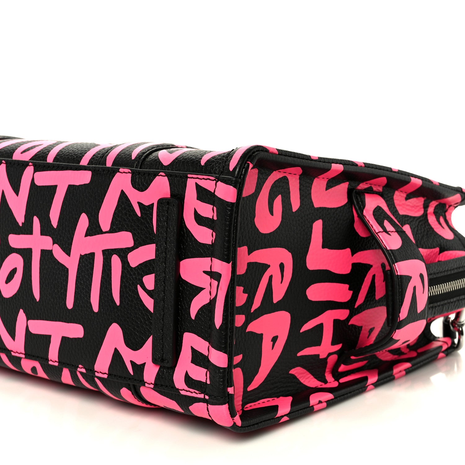 Marc Jacobs X STEPHEN SPROUSE Grained Calfskin Medium The Tote Bag Pink 12 of 12