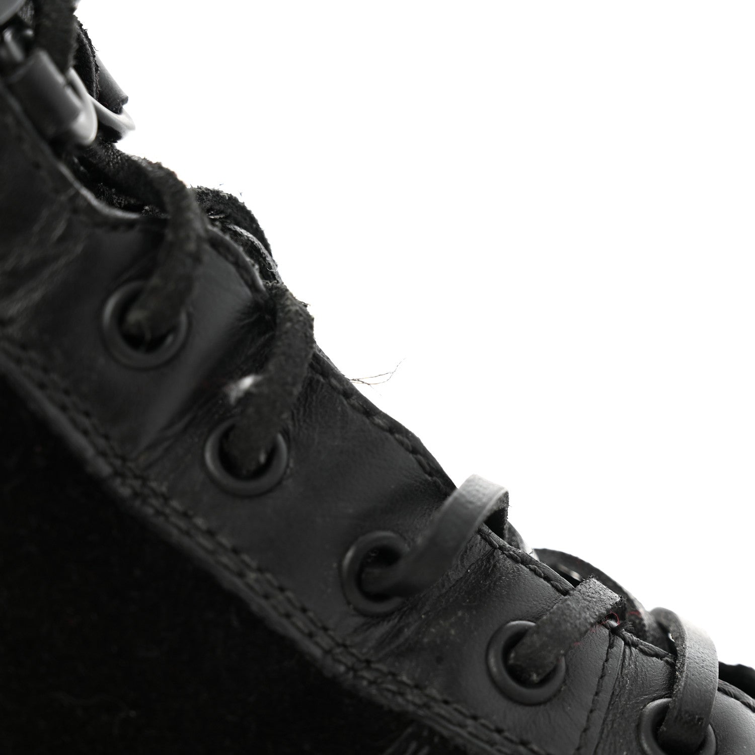 Louis Vuitton Suede Calfskin Monogram LV Black Heart Laureate Platform Desert Boots 41 Black 9 of 13