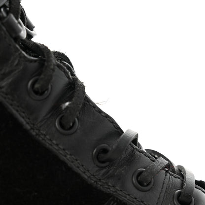 Louis Vuitton Suede Calfskin Monogram LV Black Heart Laureate Platform Desert Boots 41 Black 9 of 13