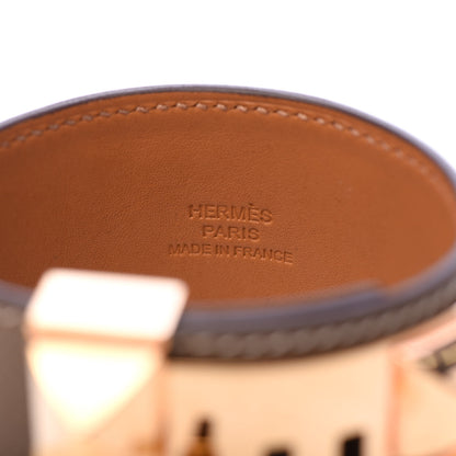 Hermes Epsom Collier de Chien CDC Bracelet T3 Etoupe 4 of 7