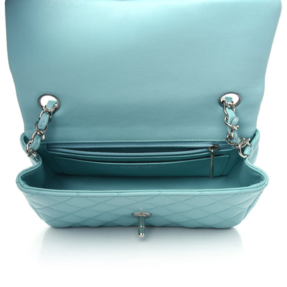 Chanel Lambskin Quilted Mini Rectangular Flap Light Blue 5 of 10