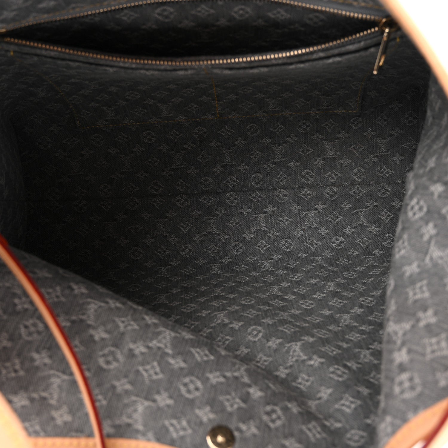 Louis Vuitton Monogram Denim CarryAll MM Washed Grey 6 of 13