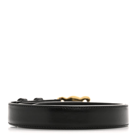 Box Calfskin Medium 25mm Triomphe 75 30 Belt Black