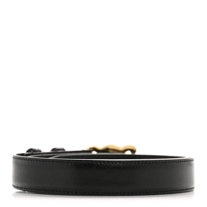 Celine Box Calfskin Medium 25mm Triomphe 75 30 Belt Black 2 of 9