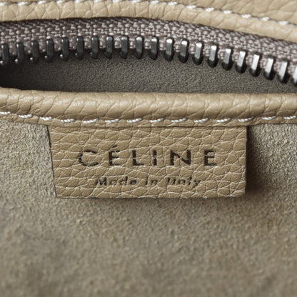 Celine Drummed Calfskin Nano Luggage Dune 8 of 12