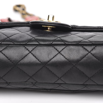 Chanel Lambskin Quilted Medium Cruise Charm Single Flap Black 10 of 16