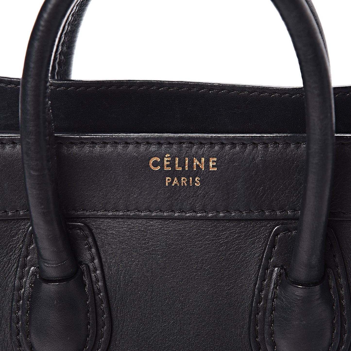 Smooth Calfskin Nano Luggage Black