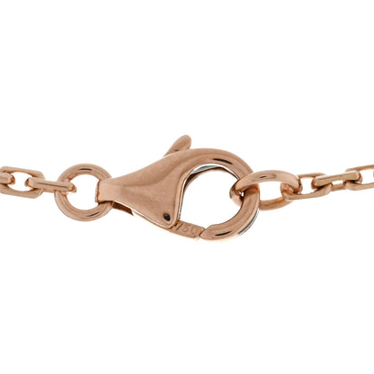 Cartier 18K Pink Gold Diamond Interlocking LOVE Paved Necklace 4 of 5