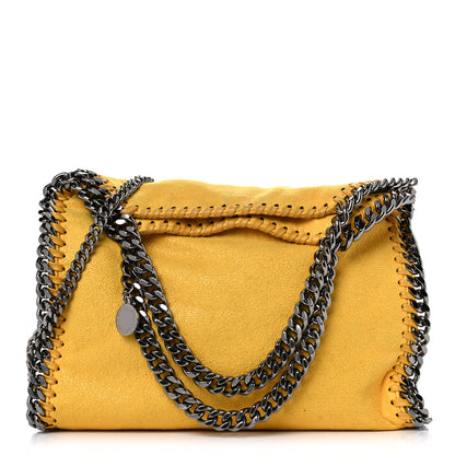 Stella McCartney Shaggy Deer Falabella Mini Fold Over Tote Yellow 1 of 15