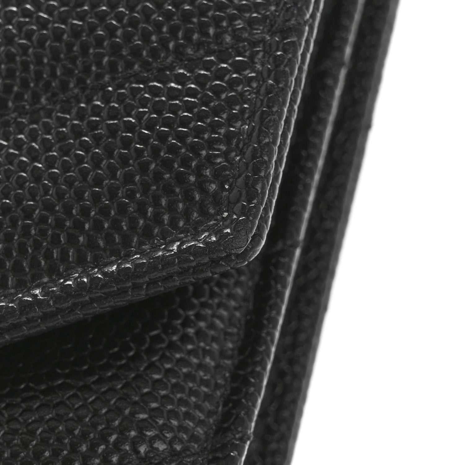 Saint Laurent Grain De Poudre Matelasse Chevron Monogram Envelope Clutch Black 10 of 12