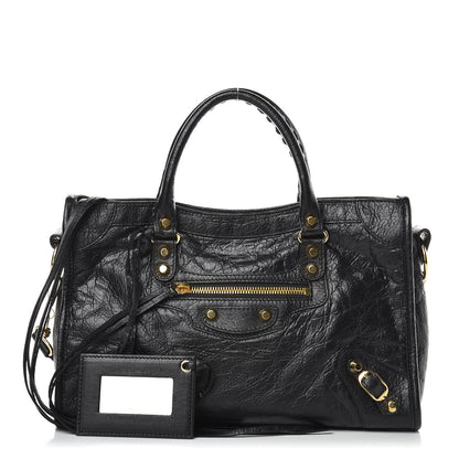 Balenciaga Agneau Classic Gold Hardware S City Black 1 of 8
