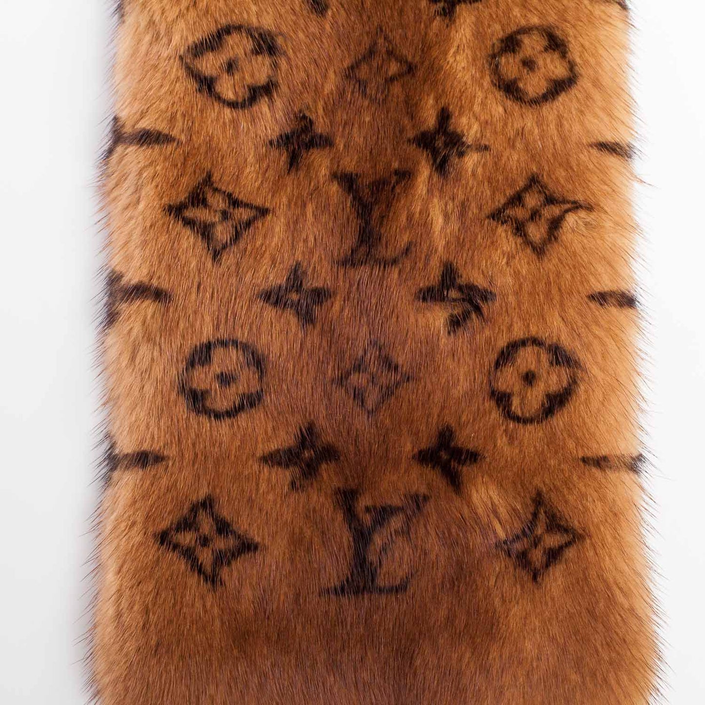 Monogram Mink Scarf