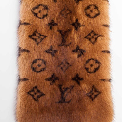 Louis Vuitton Monogram Mink Scarf 4 of 4