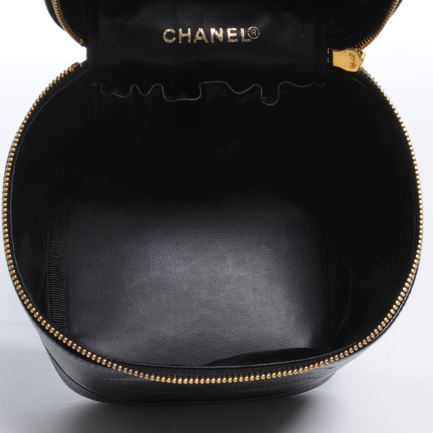 Chanel Caviar Cosmetic Vanity Bag Black 5 of 9