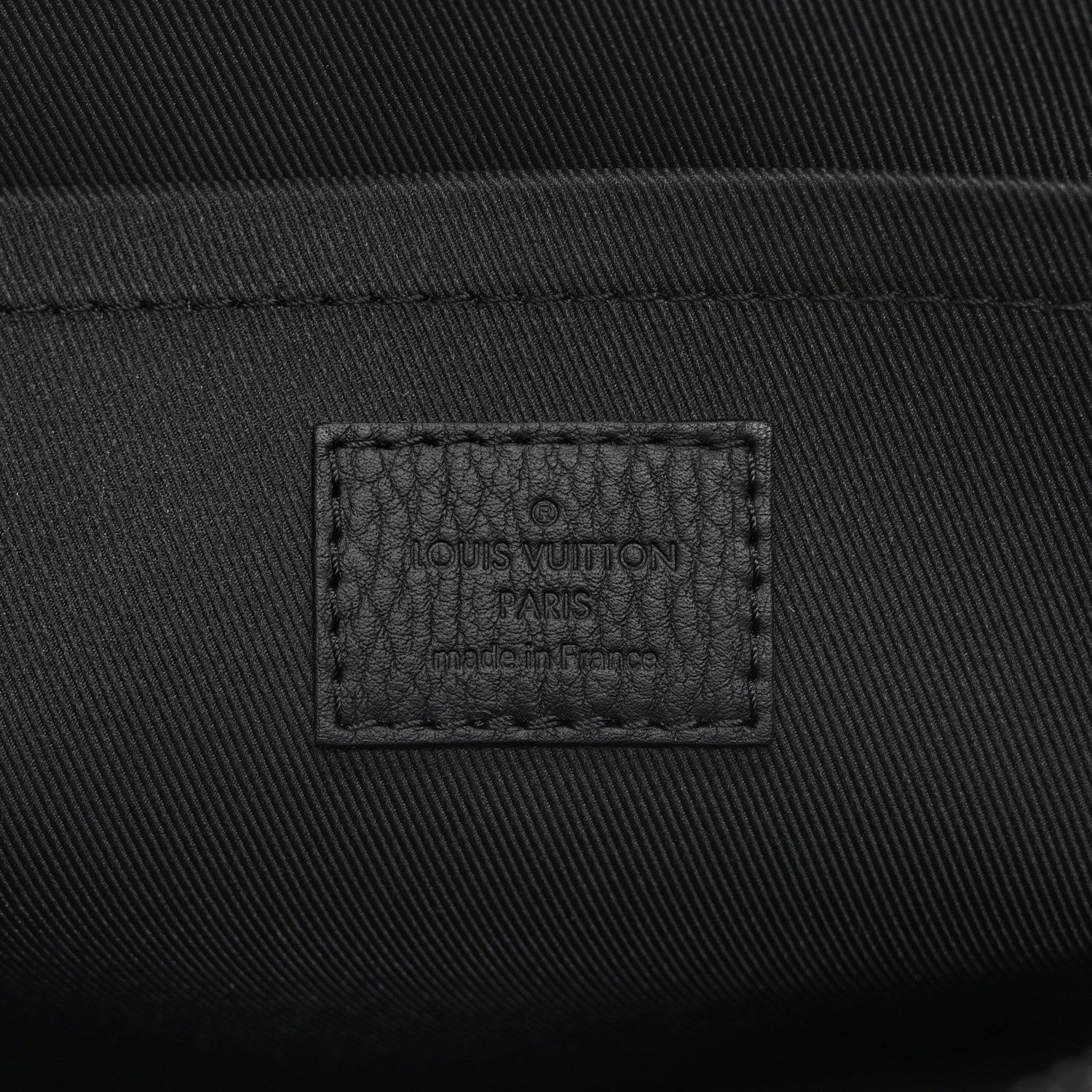 Louis Vuitton Shadow Calfskin Monogram Pochette Voyage Souple Black 6 of 8