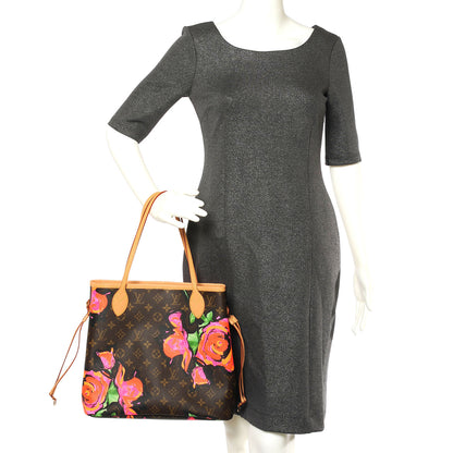 Louis Vuitton Monogram Roses Neverfull MM 3 of 7