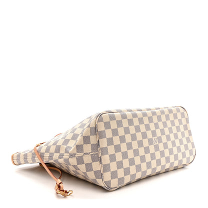 Louis Vuitton Damier Azur Neo Neverfull MM Rose Ballerine 5 of 11