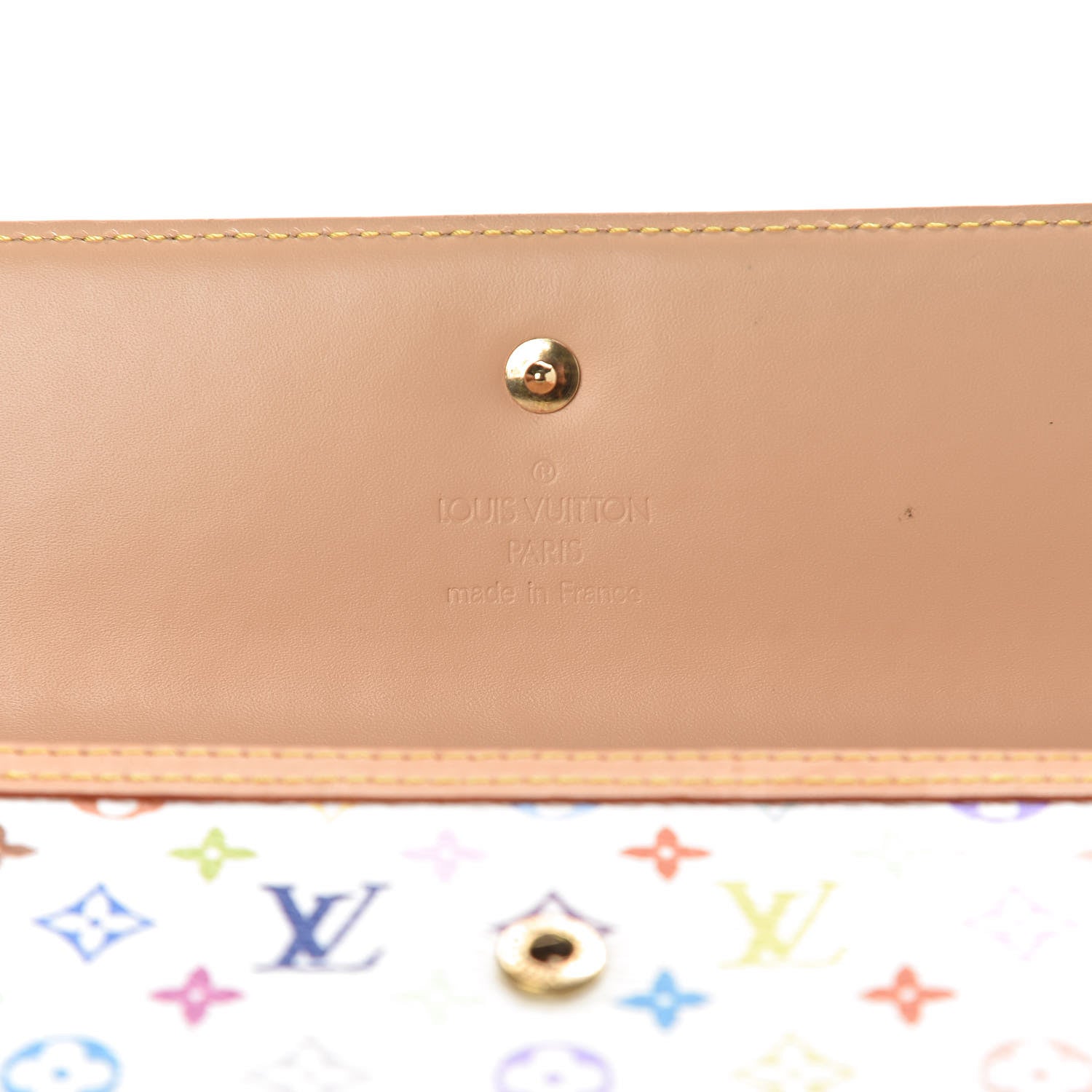 Louis Vuitton Monogram Multicolor Porte Tresor International Wallet White 5 of 7