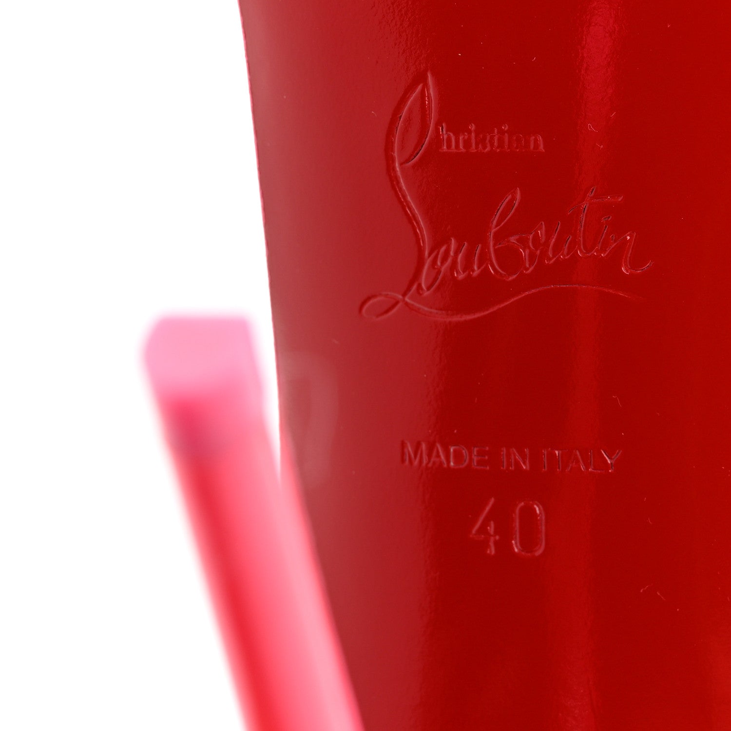 Christian Louboutin Patent Perle So Me 100 Sandals 40 Fluo Pink 8 of 9