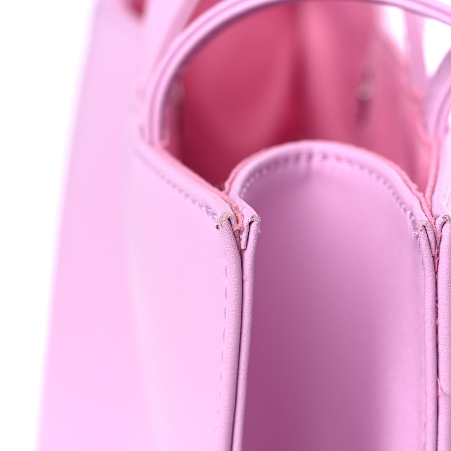 Vegan Leather Medium Shopping Bag Bubblegum