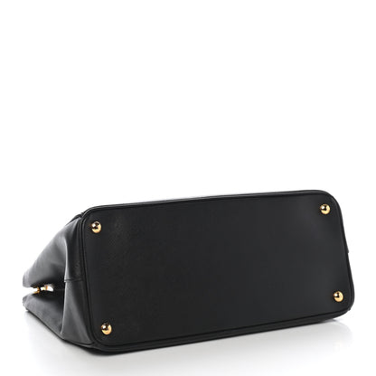 Prada Saffiano Large Galleria Double Zip Tote Black 4 of 9