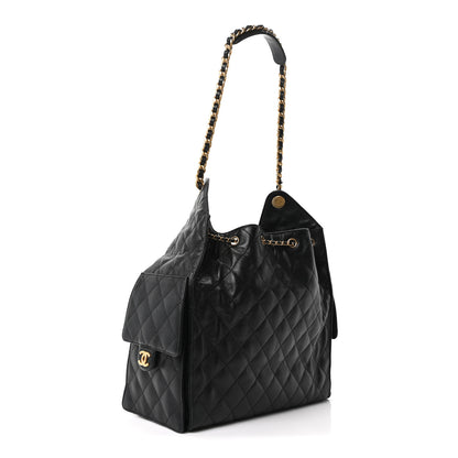 Chanel Caviar Quilted Medium Chanel 25 Handbag Black 4 of 12