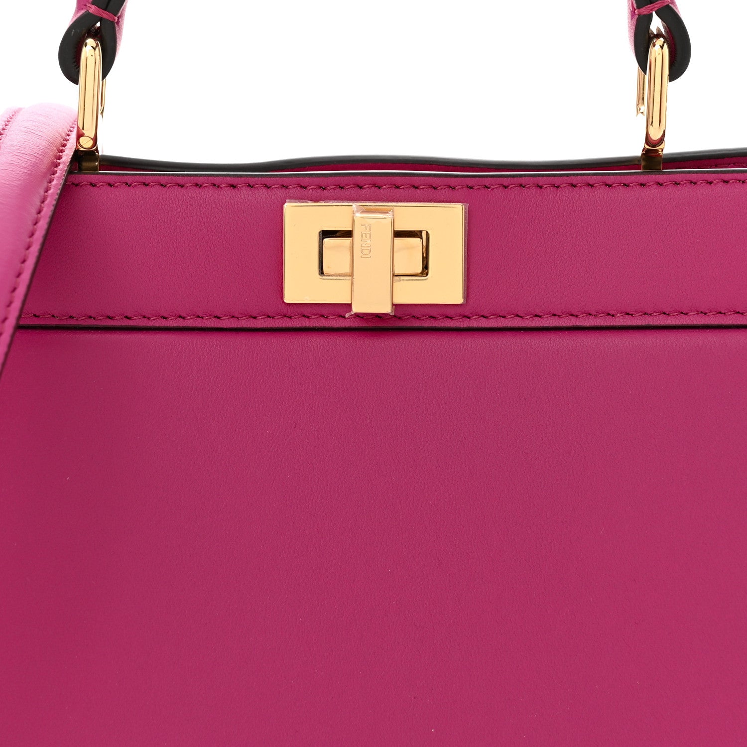 Fendi Shiny Nappa Petite Peekaboo I SEE U Satchel Ciclamino Pilar 8 of 10