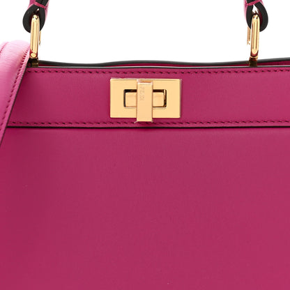 Fendi Shiny Nappa Petite Peekaboo I SEE U Satchel Ciclamino Pilar 8 of 10