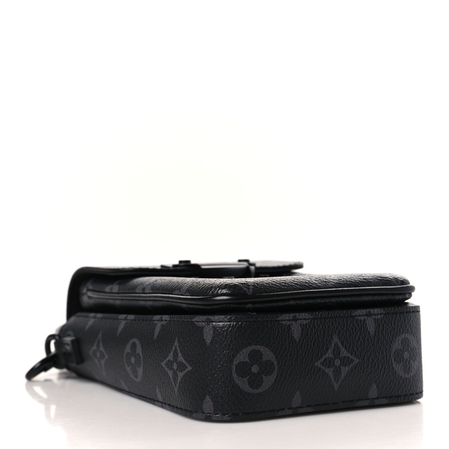 Louis Vuitton Monogram Eclipse S Lock Wearable Wallet Black 4 of 9