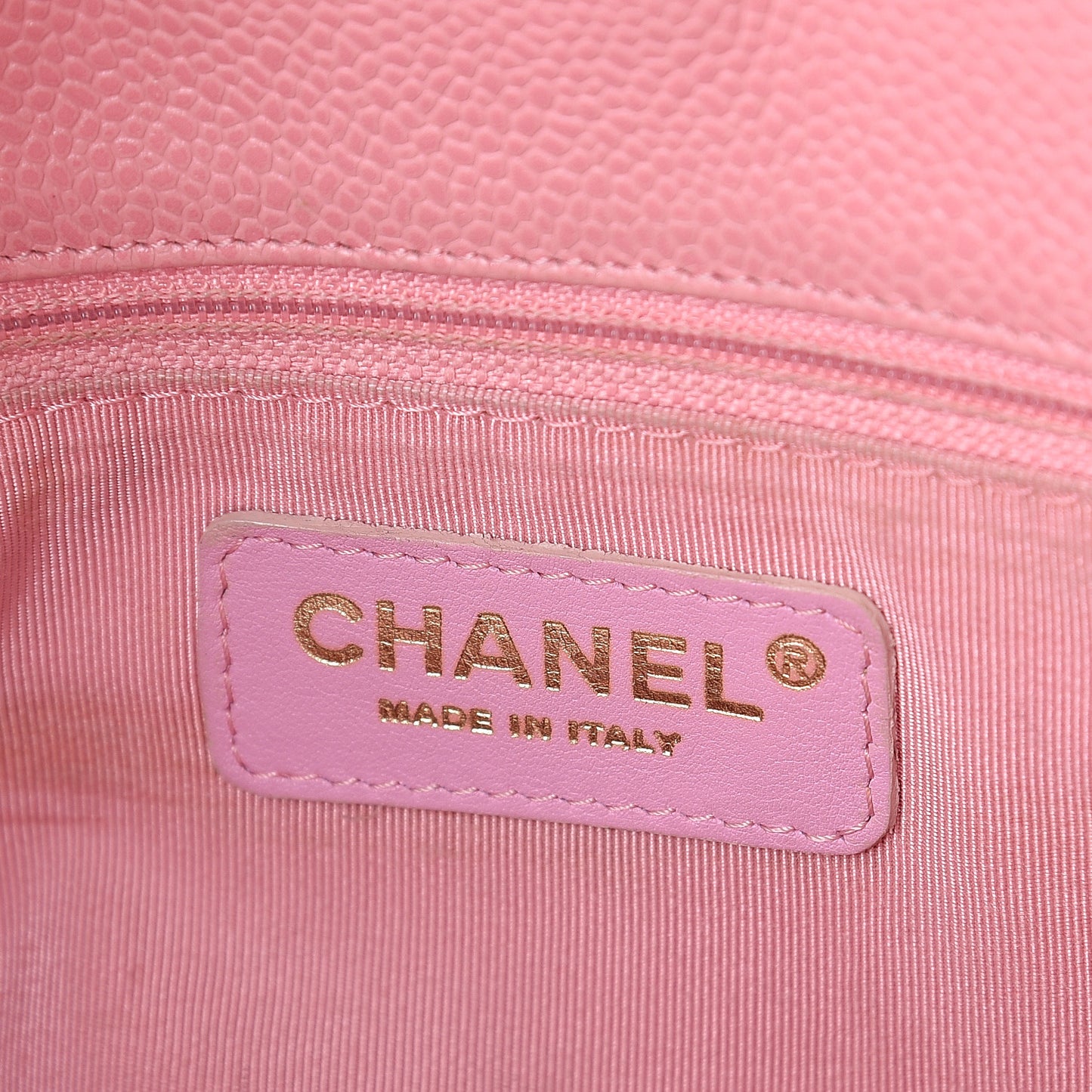 Caviar Quilted Petit Shopping Tote PST Pink