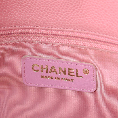 Chanel Caviar Quilted Petit Shopping Tote PST Pink 5 of 9
