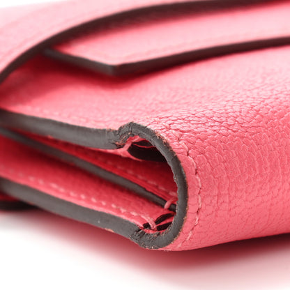 Hermes Chevre Mysore Medium Kelly Wallet Rose Azalee 10 of 10