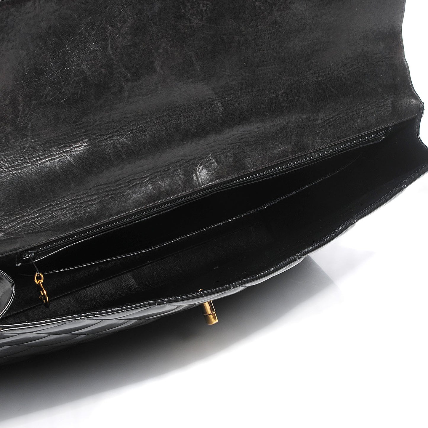 Patent Briefcase Laptop Bag Black