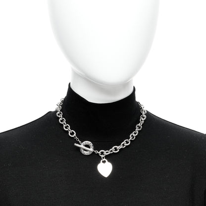 Tiffany Sterling Silver Heart Tag Toggle Necklace 2 of 4