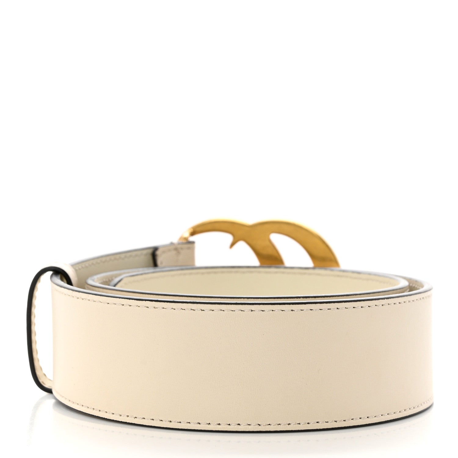 Gucci Calfskin Double G 40mm Belt 70 28 Mystic White 2 of 5