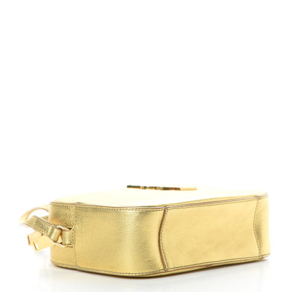 Saint Laurent Metallic Calfskin Small Classic Monogram Camera Bag Gold 4 of 11