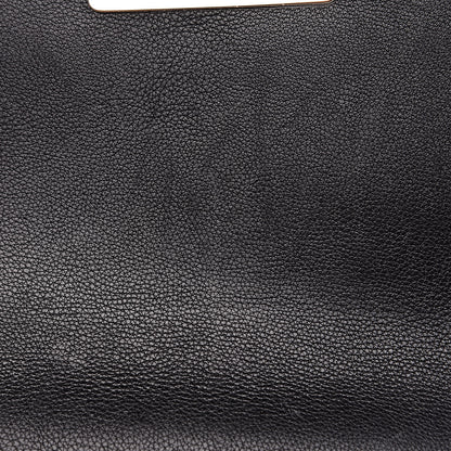 Chanel Grained Calfskin Quilted Medium Label Click Flap Bag Black 11 of 15