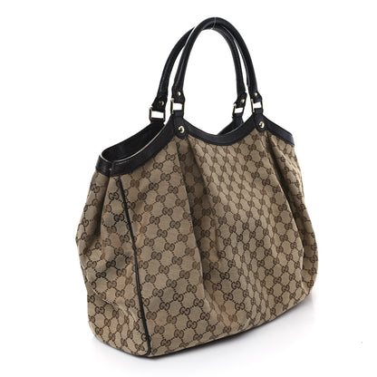 Gucci Monogram Large Sukey Tote Dark Brown 3 of 11