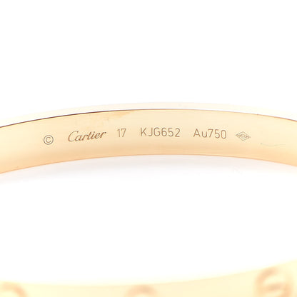Cartier 18K Yellow Gold LOVE Bracelet 17 6 of 6