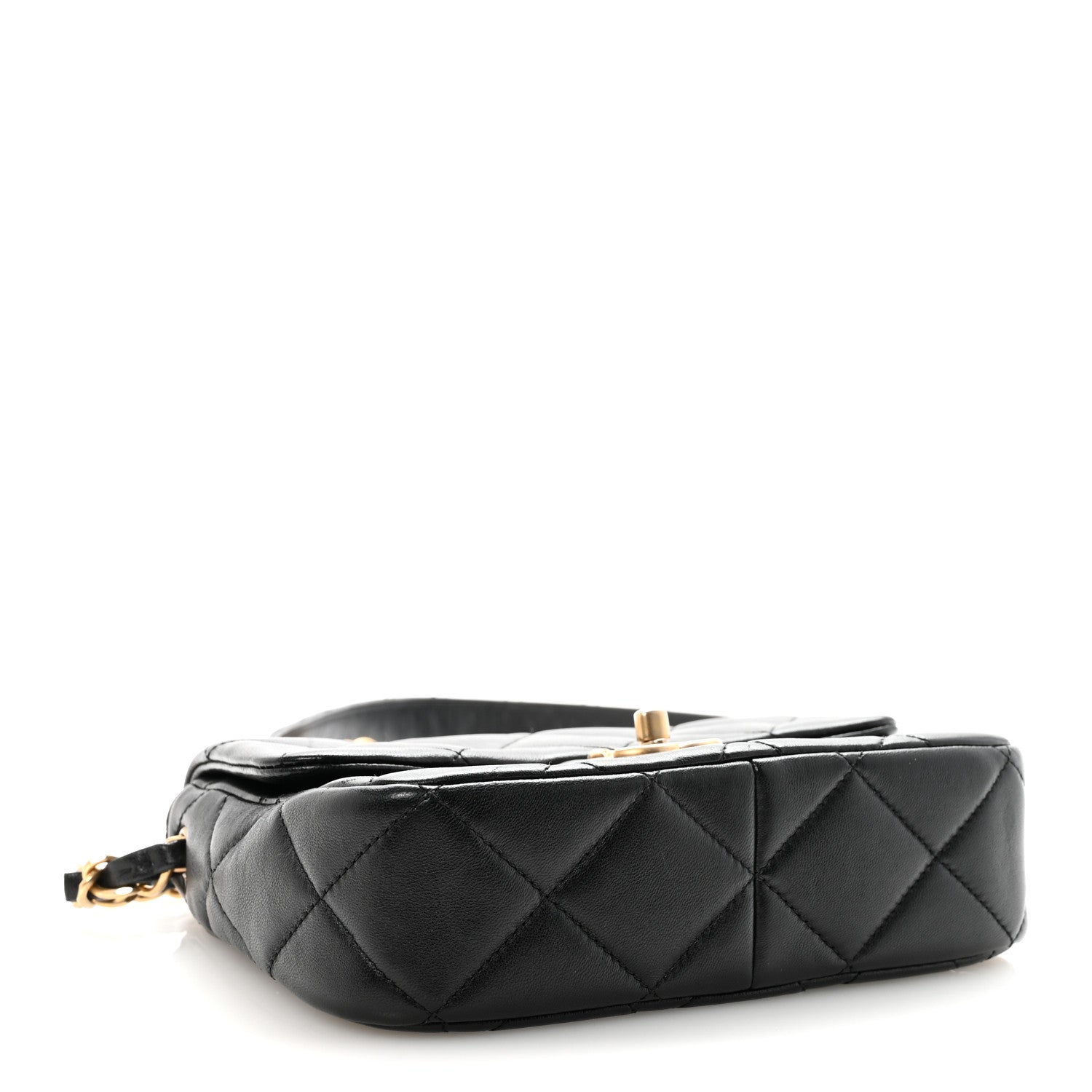 Chanel Lambskin Quilted Small CC Links Flap Black 4 of 11