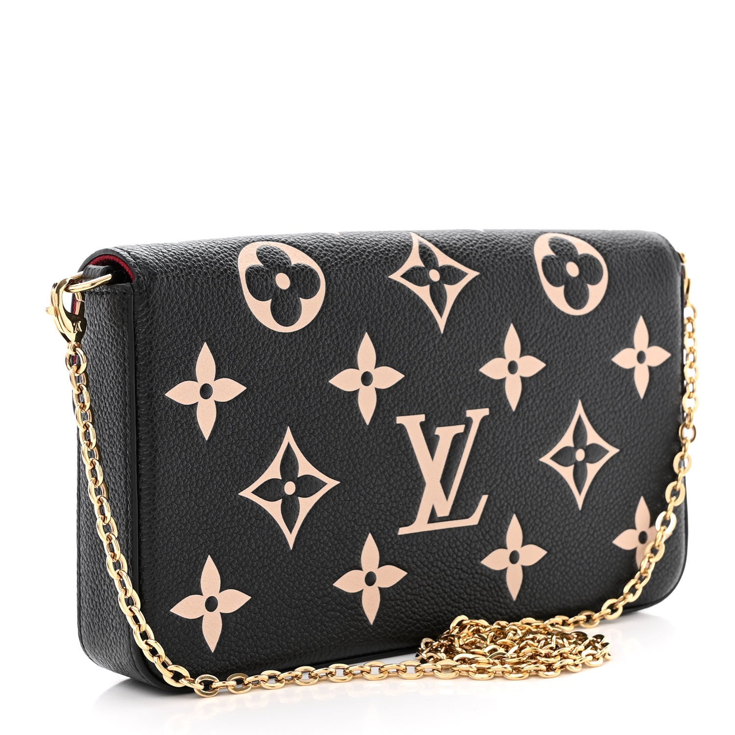 Louis Vuitton Empreinte Monogram Giant Felicie Pochette Black Beige 4 of 13