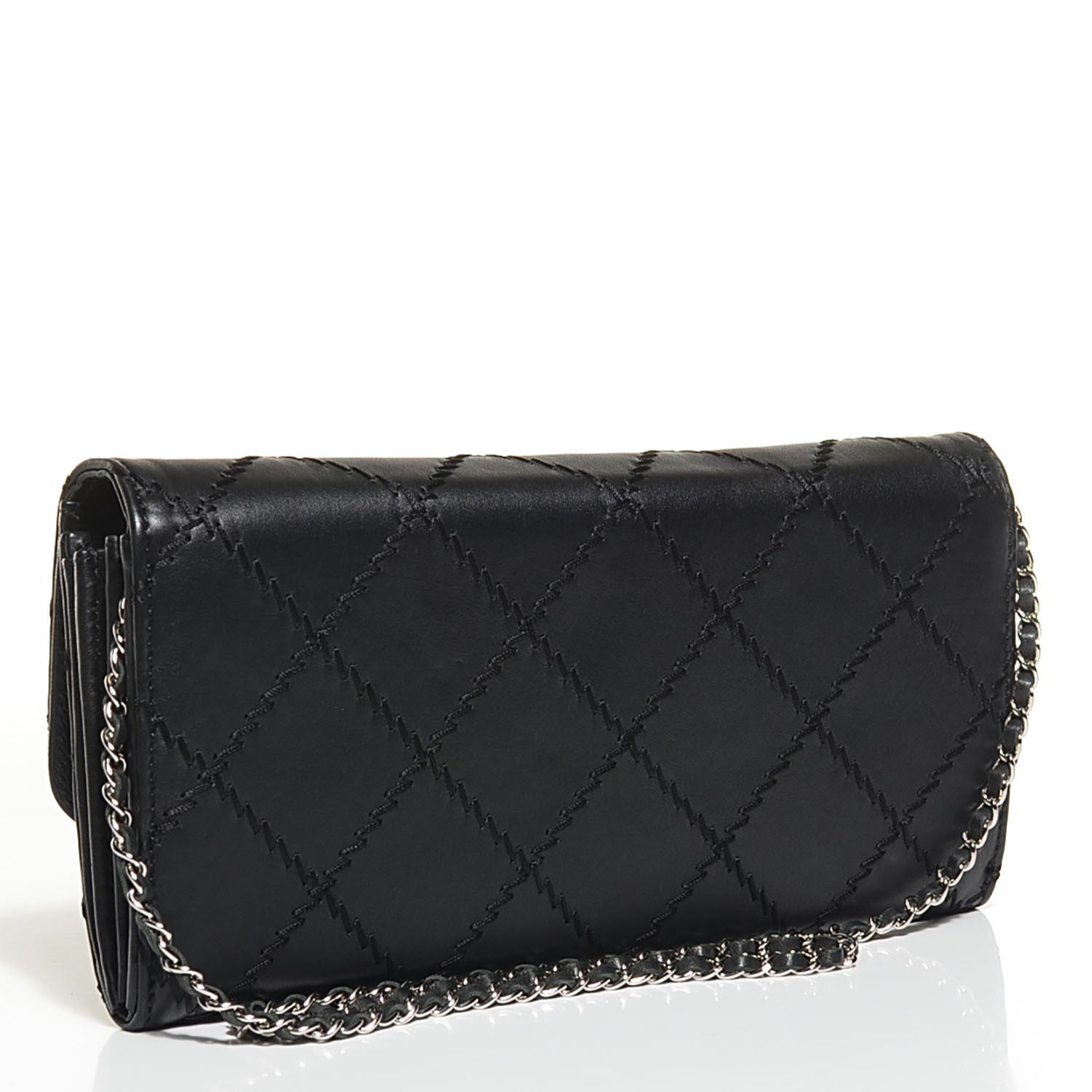 Chanel Calfskin Ultimate Stitch Clutch Flap Black 3 of 9