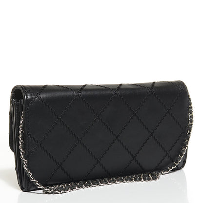 Chanel Calfskin Ultimate Stitch Clutch Flap Black 3 of 9