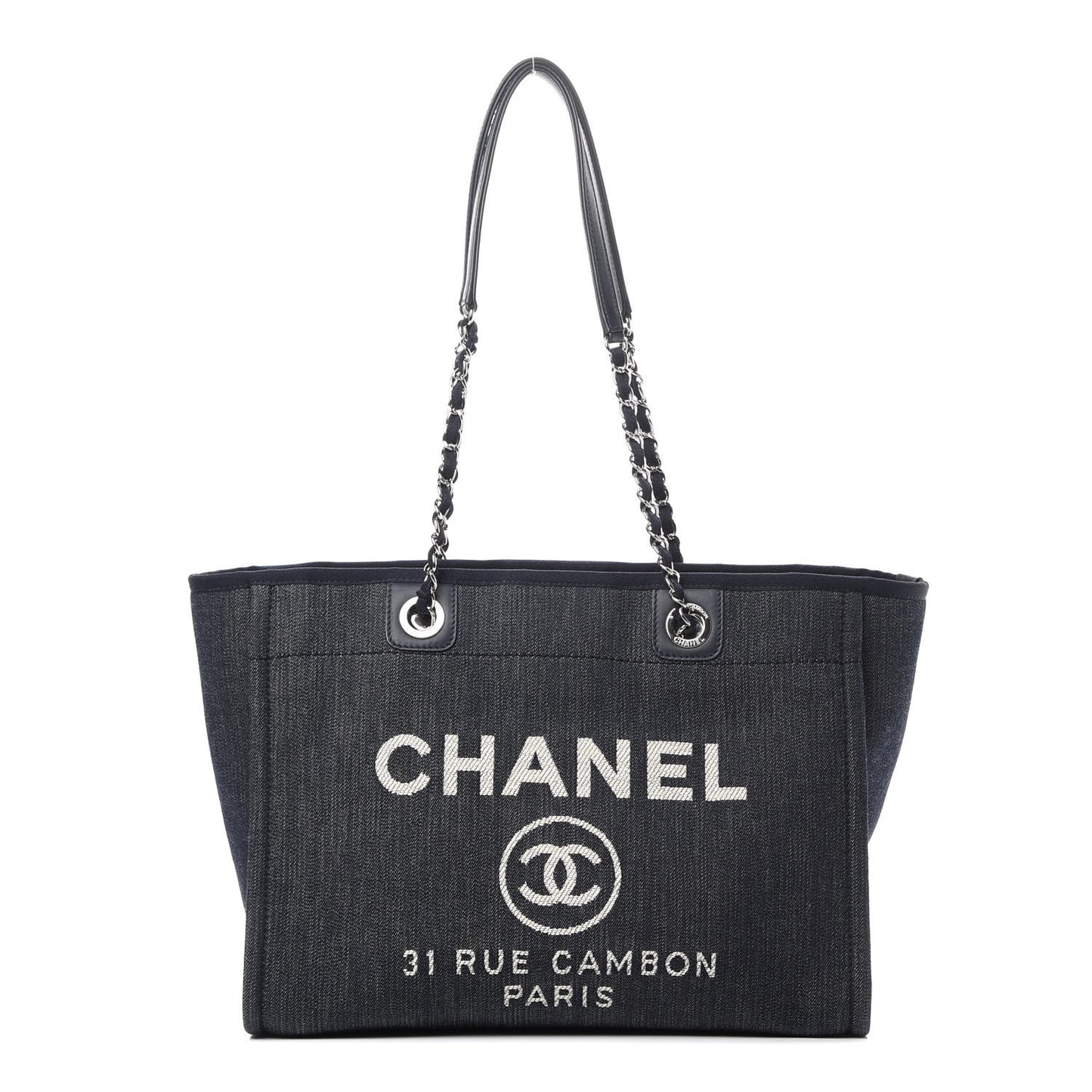 Denim Small Deauville Tote Dark Blue