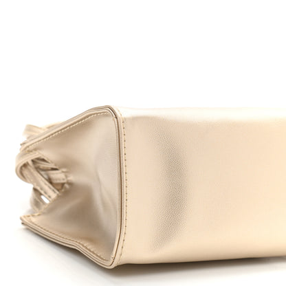 Telfar Metallic Vegan Leather Small Shopping Bag Gold 10 of 11